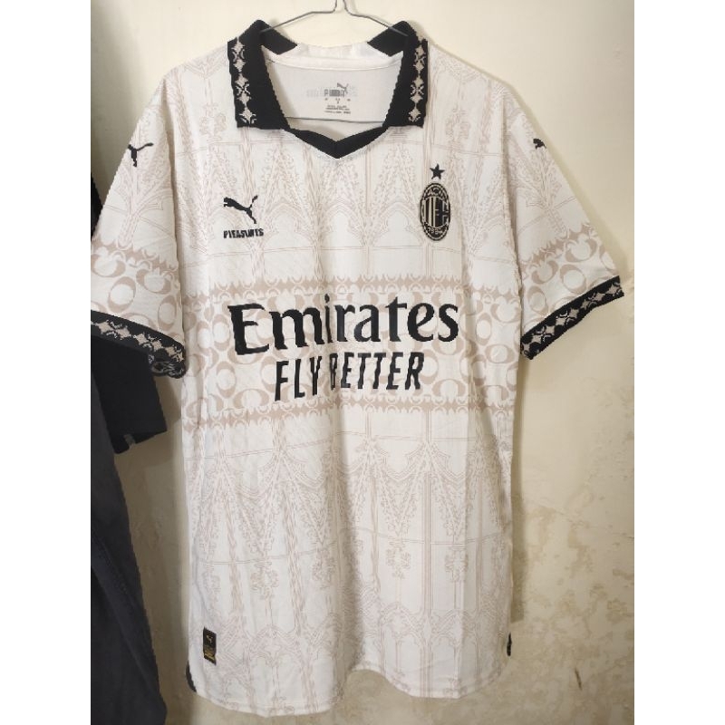 Jersey AC Milan size L grade ori Thailand second 3x pakai