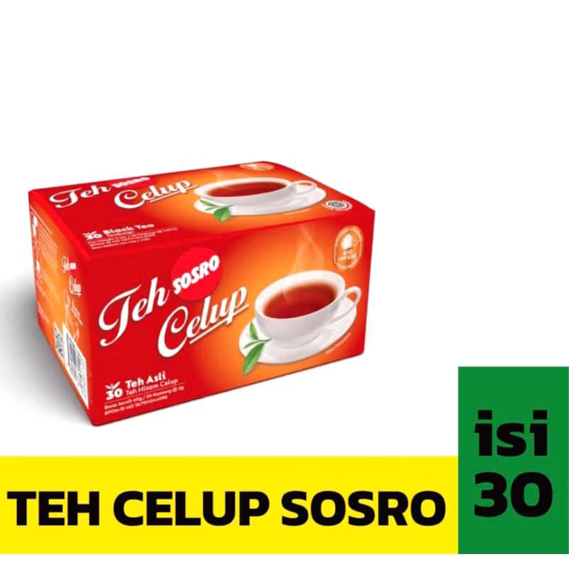 

HR teh celup sosro box isi 30 teh sosro