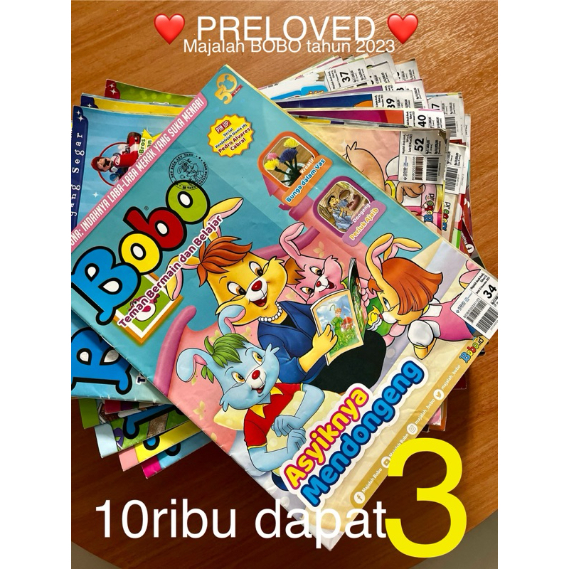 Preloved Majalah Bobo tahun 2023