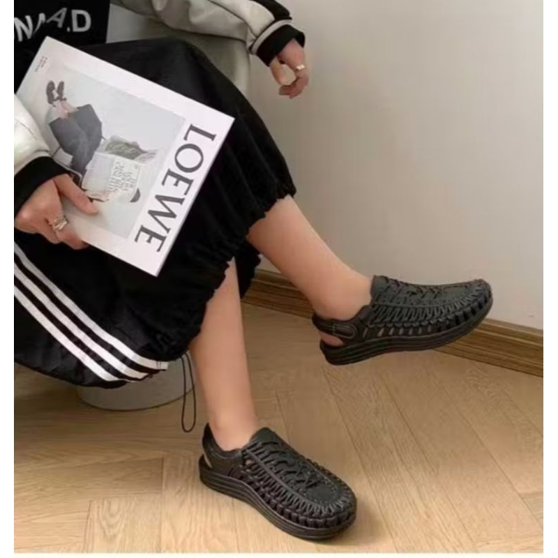 Sandal Slip On Jelly Wanita Import Rajut Tali Premium Alina 778