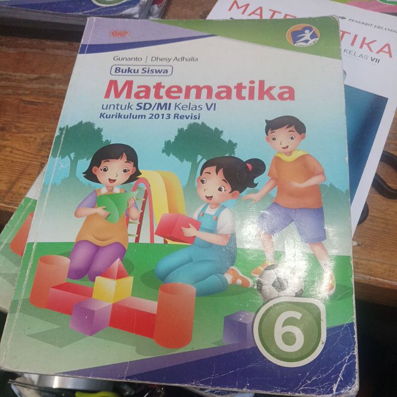 buku matematika GAP Gunanto kelas 6 SD bekas original