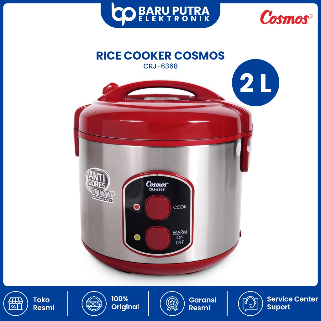 COSMOS Rice Cooker Magic Com Harmond CRJ-6368 2 Liter
