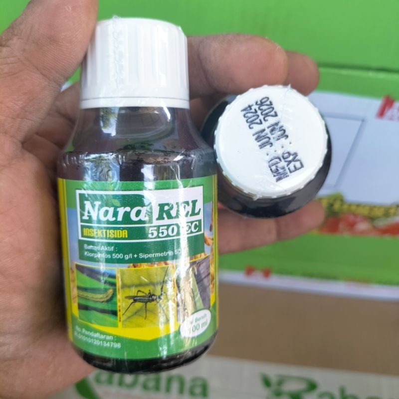 Insektisida Nararel 550 Ec 100 ML Pembasmi Ulat Grayak dan Walang Sangit