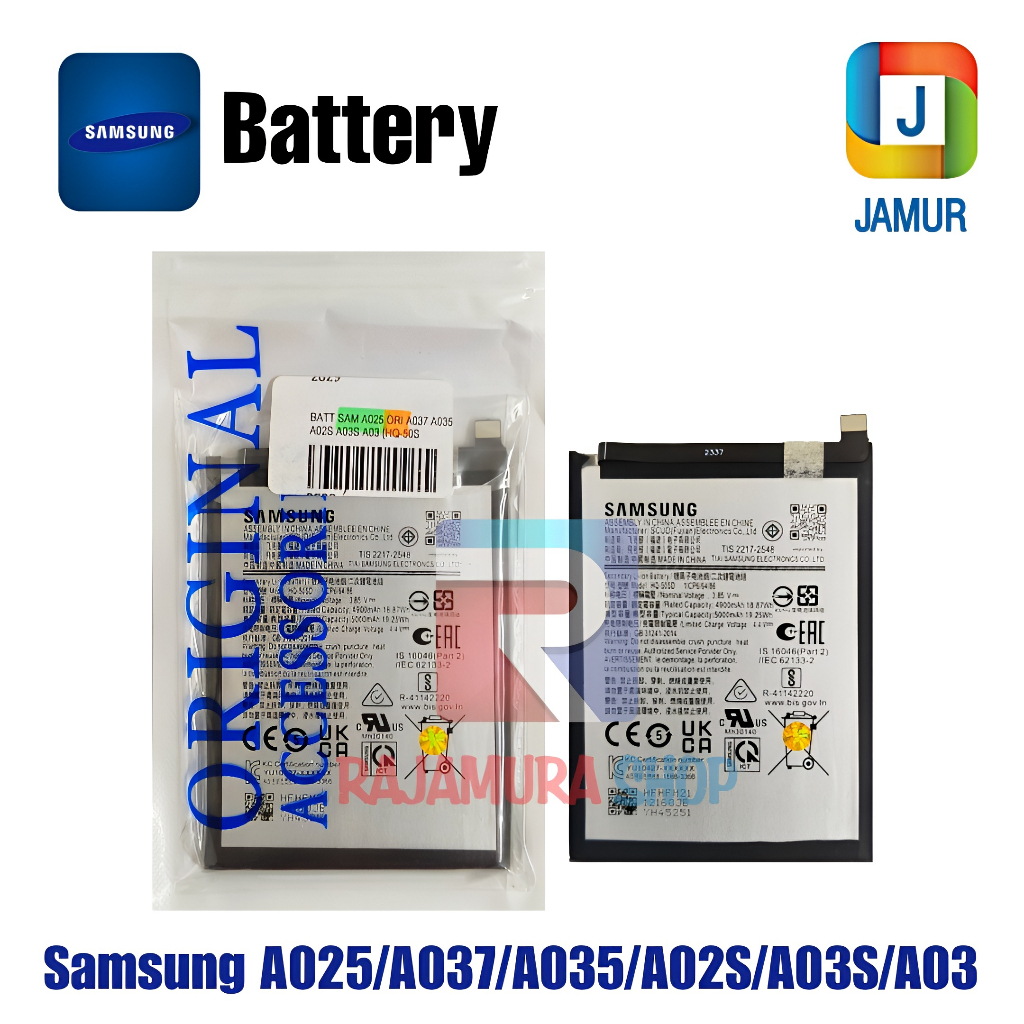 BATERAI SAMSUNG GALAXY A02S BATERAI GALAXY A03S BATERAI SAMSUNG A025 BATERAI SAMSUNG A037 BATRE SAMS