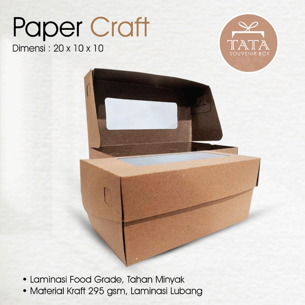 

Dus 20x10x10 Laminasi/ dus bolu gulung/ dus roti bakar/ dus bombolini/ box kraft