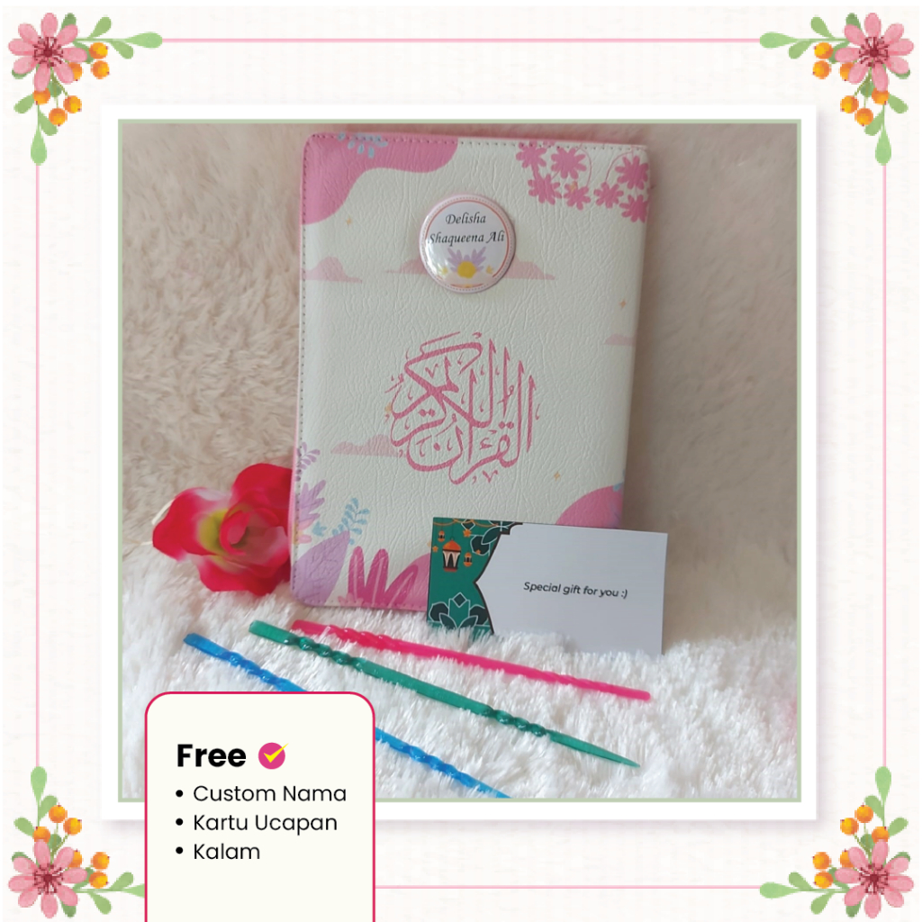 Alquran Resleting A5 Terjemah Aesthetic Alquran Kalep Jaket Custom Nama