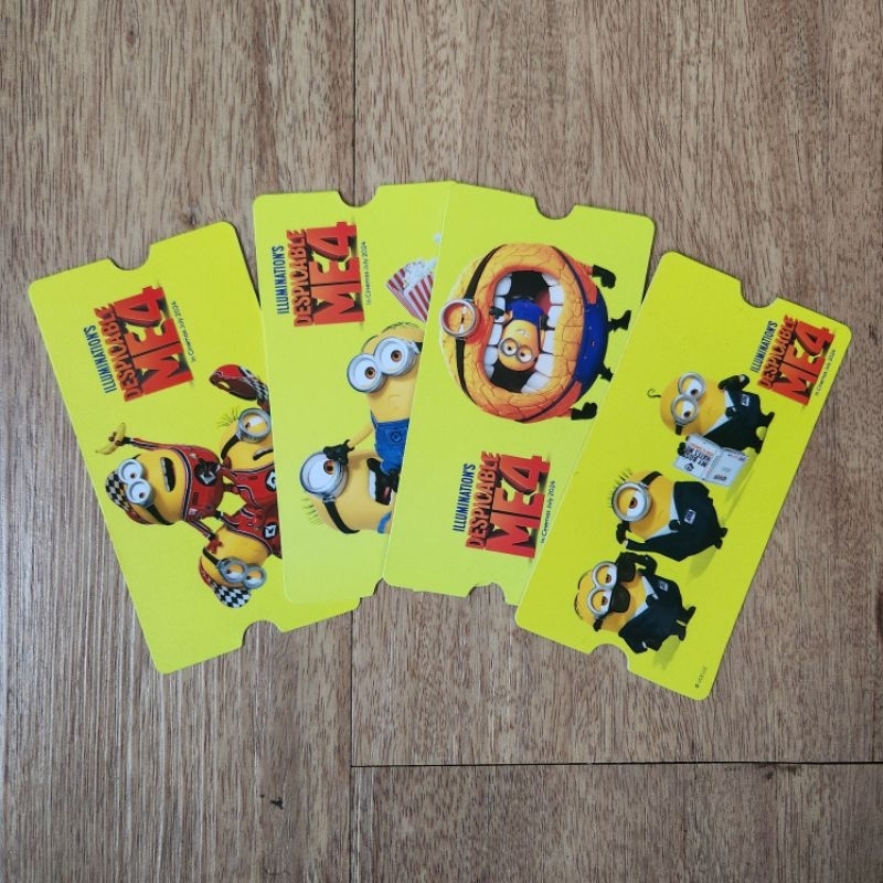 collectible ticket cgv - despicable me // ct tiket koleksi minions minion gru agnes margo edith stua