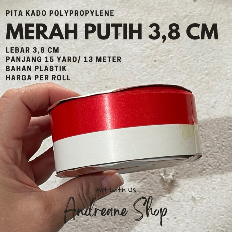 

Pita Kado Merah Putih 3,8 cm