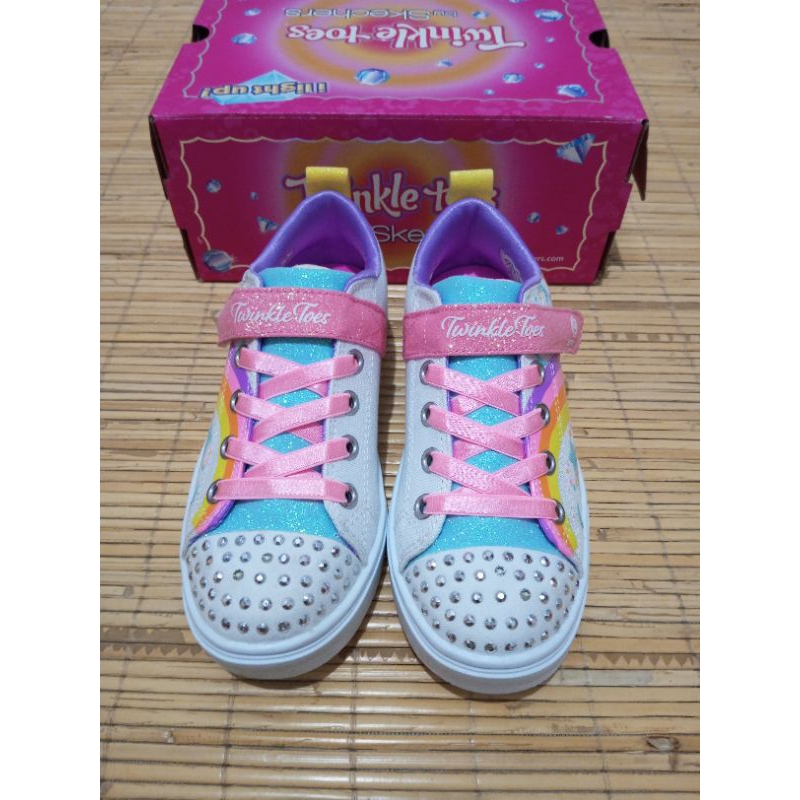 Sepatu Skechers lampu twinkle toes unicorn original size 32