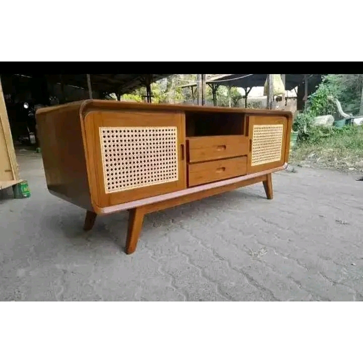 BUFET+TV+MINIMALIS+JATI+ROTAN+MEJA+TV+MINIMALIS+JATI+ROTAN