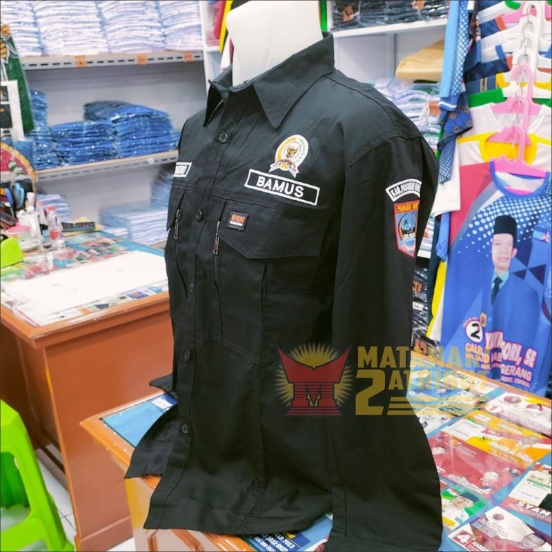 kemeja BPD kemeja w-tac BPD full bordir custom logo