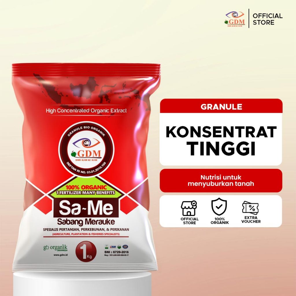 Granule Bio Organik GDM SAME Pupuk Padat Tanaman 1kg
