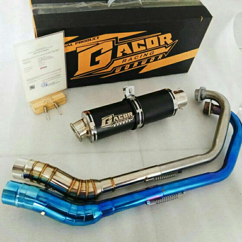 KNALPOT RACING GACOR WOR  ORIGINAL BAS ADEM PADET FOR VIXION OLD VIXION R SATRIA FU FI MX KING GSX R