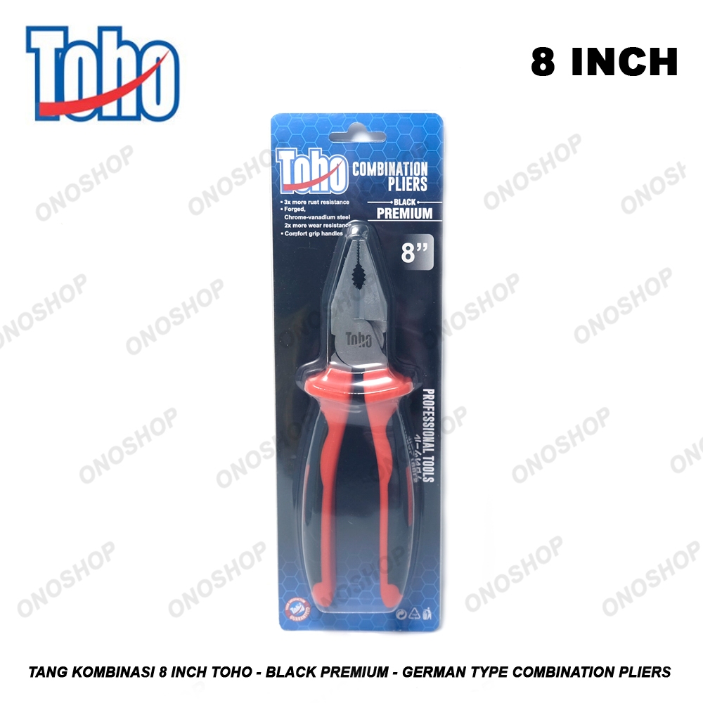 Tang Kombinasi 8 Inch Toho - Black Premium - German Type Combination Pliers
