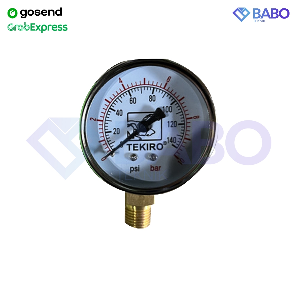 TEKIRO Manometer 10 bar TEKIRO Pressure Gauge 10 bar TEKIRO Manometer TEKIRO Mano Meter 10 bar TEKIR