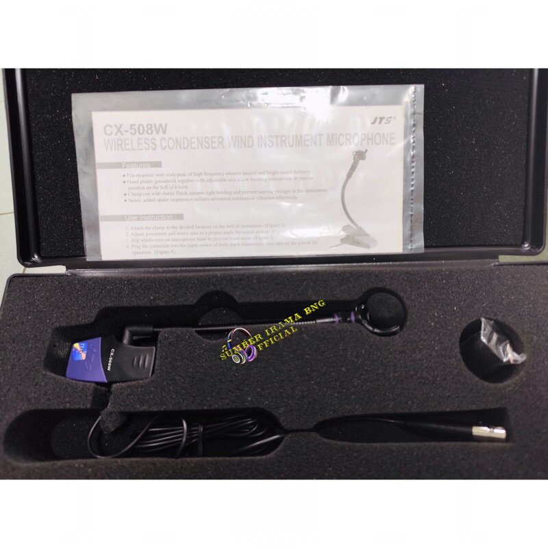 JTS CX508W MICROPHONE INSTRUMENT - SAXOPHONE MIC w/ WIRELESS