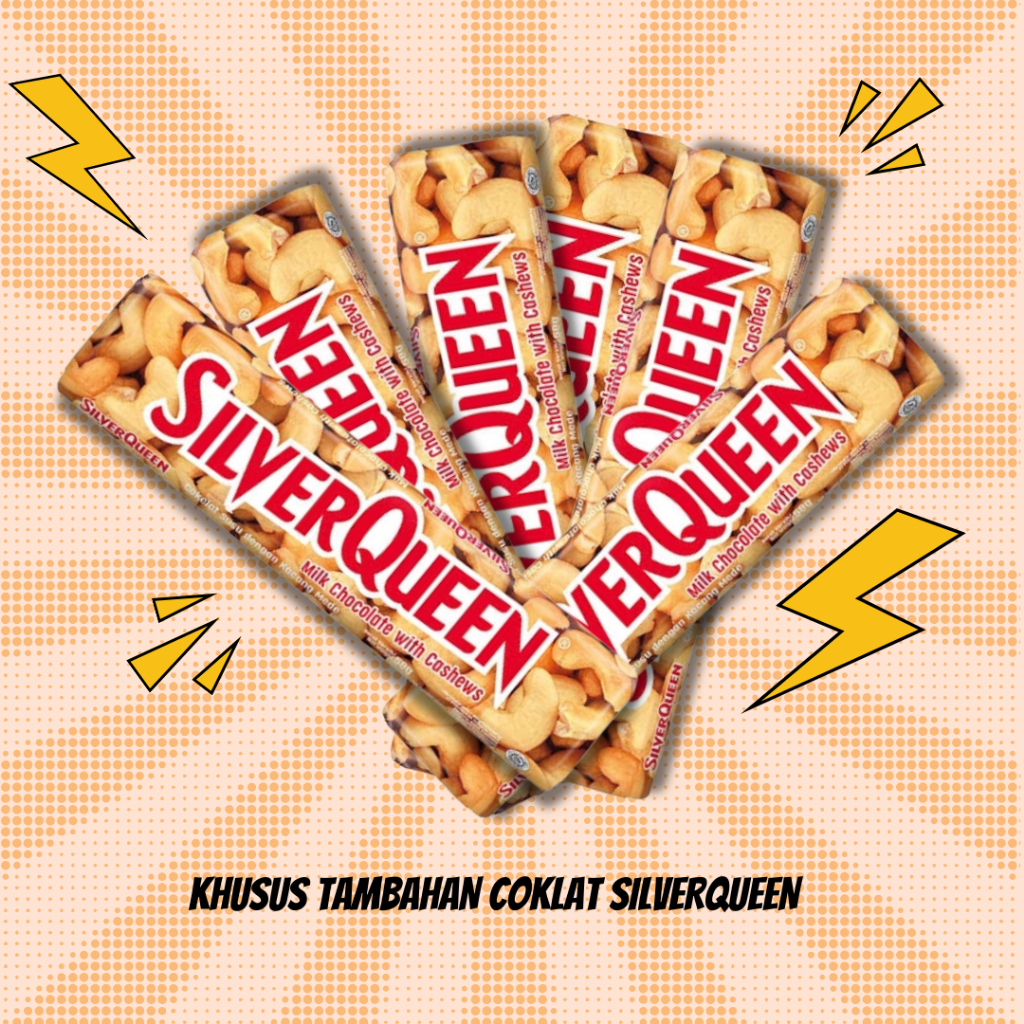 

[ KHUSUS TAMBAHAN ] Coklat silverqueen 55 gr & 25 gr varian rondom