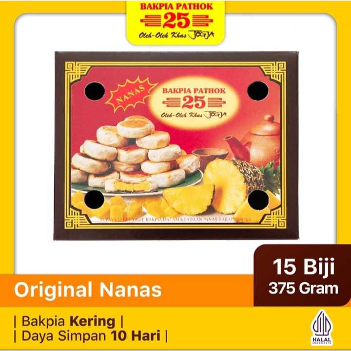 

Bakpia Pathok 25 Original Nanas isi 15 (FREE VAKUM)