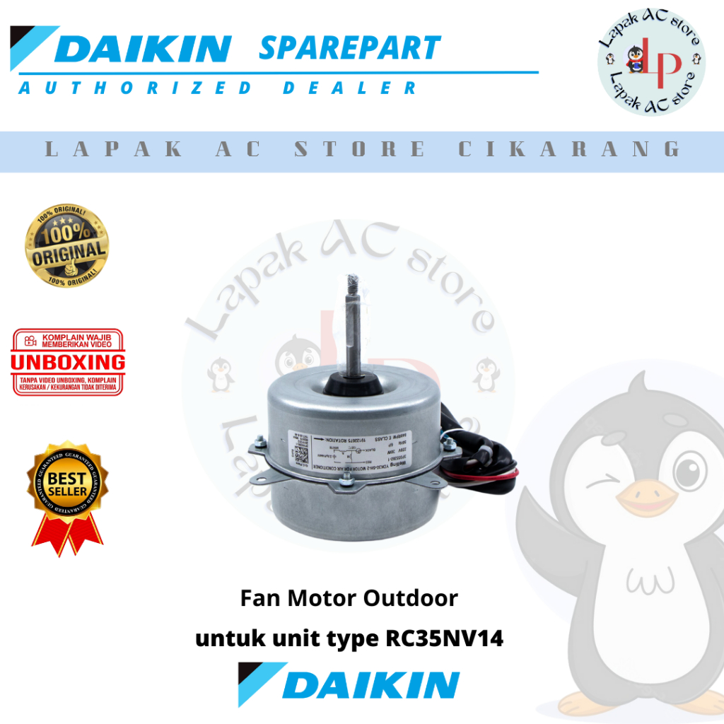 Fan Motor Outdoor AC DAIKIN Thailand 1,5 PK RC35NV14