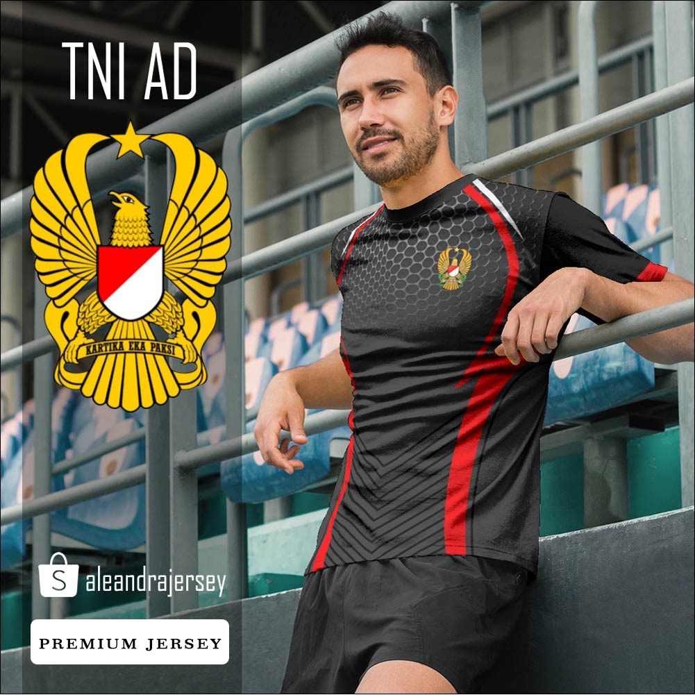 Baju Kaos Jersey TNI AD 162 FullPrint Printing Custom Premium Militer Tentara