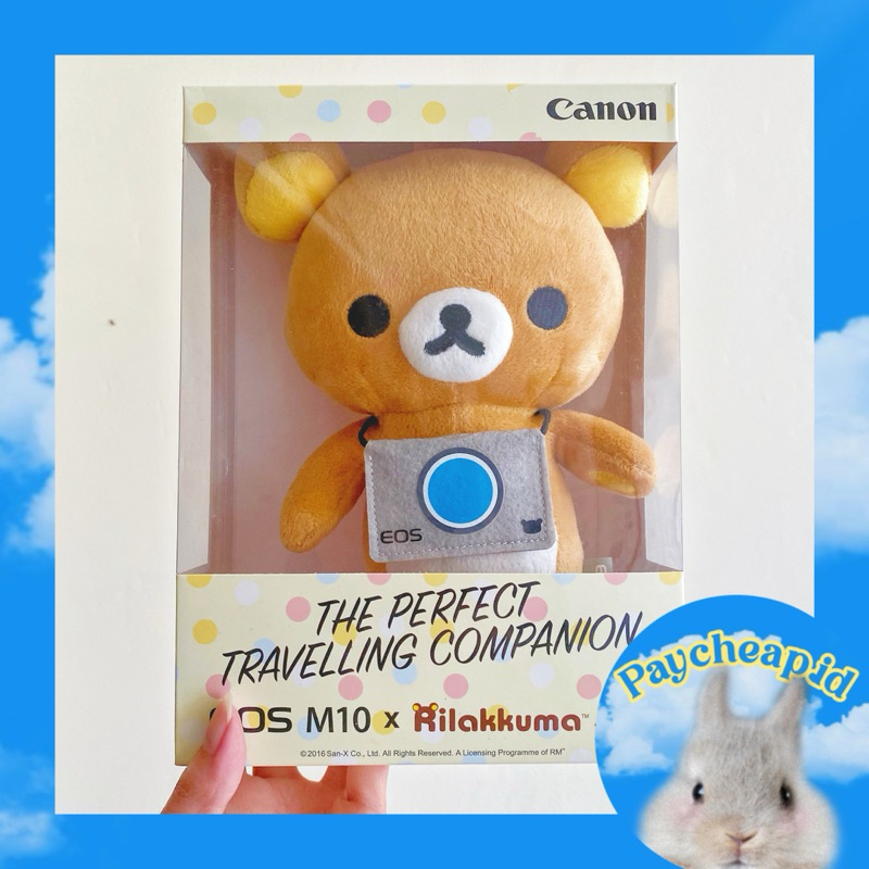 Bobeka Rilakkuma x Canon EOS M10/Boneka Rilakkuma Original/Rilakkuma plush doll