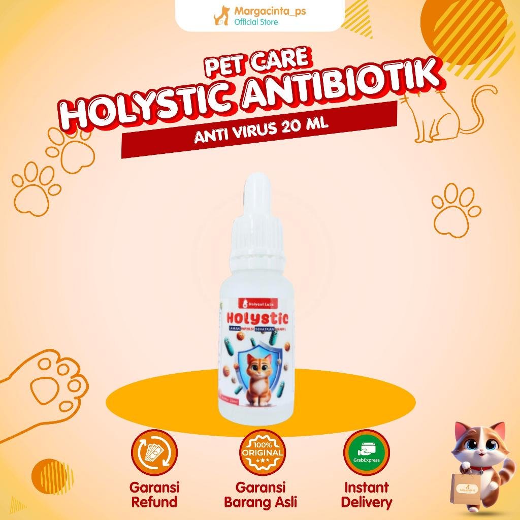 Obat Untuk Kucing Antibiotik HOLYSTIC 20 ML Anti Virus