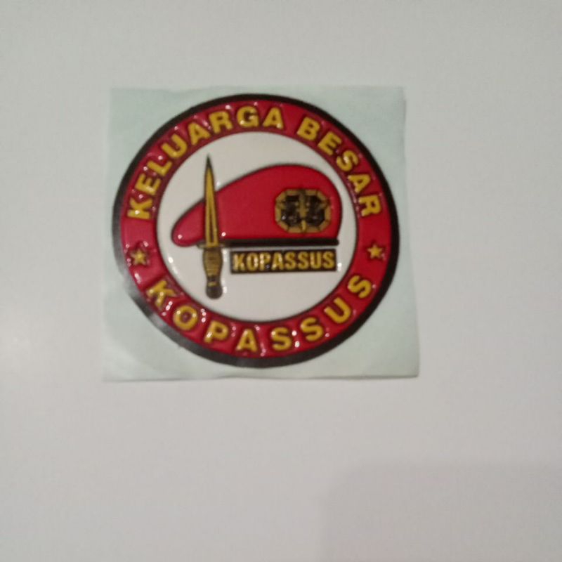 

stiker embos keluarga besar kopassus