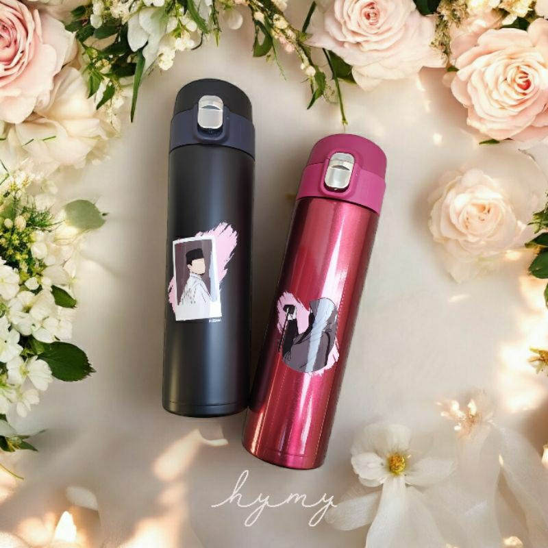 Tumbler Couple Wedding custom, Kado Nikah, Tumbler stainless custom