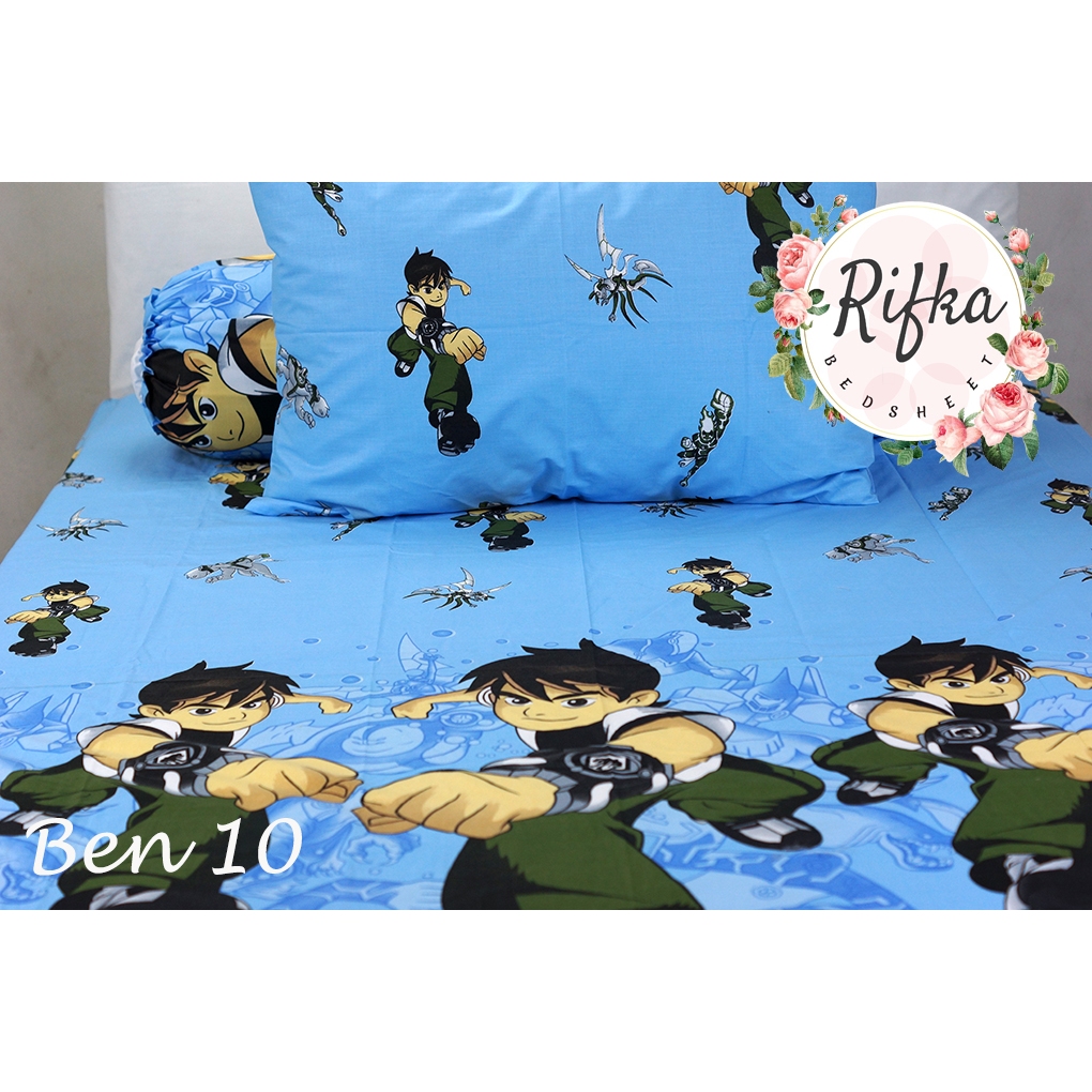 Seprei dan Seprei+Bedcover 120x200 T30 B-10 (Anime) Biru - Katun Lokal