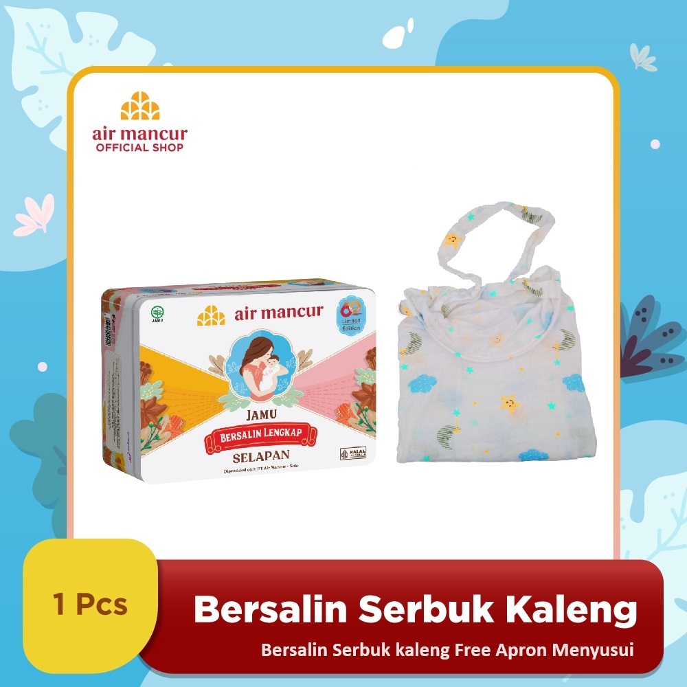 

Jamu Bersalin Lengkap Selapan Kaleng 60th Free Apron Menyusui
