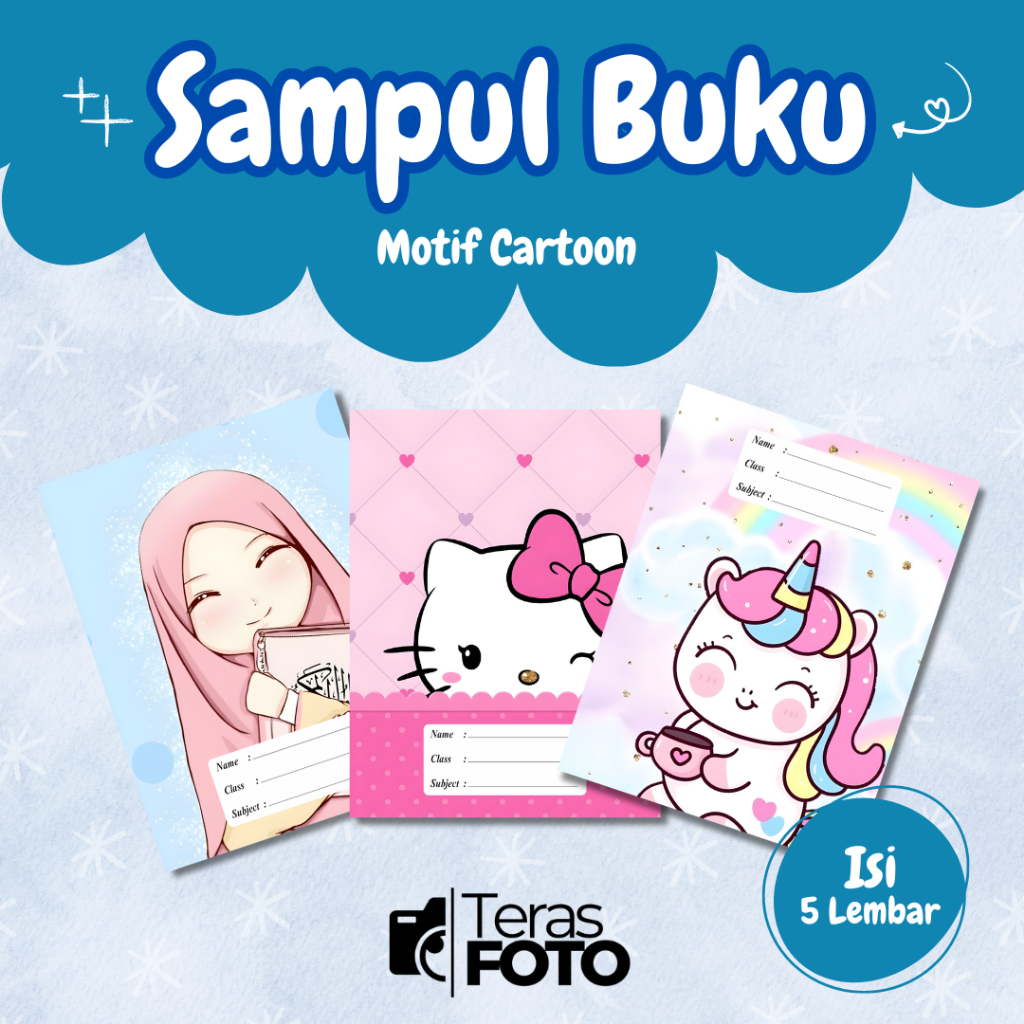 

(Isi 5 Lembar) SAMPUL BUKU MOTIF ESTETIK CARTOON/ SAMPUL BUKU TULIS SIDU CAMPUS BIGBOSS / SAMPUL BUKU BOOK COVER A5/B5 / SAMPUL BUKU AESTHETIC