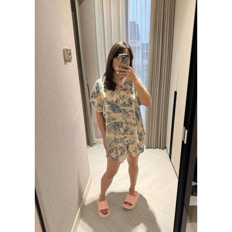 Deluna - Setelan Piyama Set Celana Pendek Rayon Premium