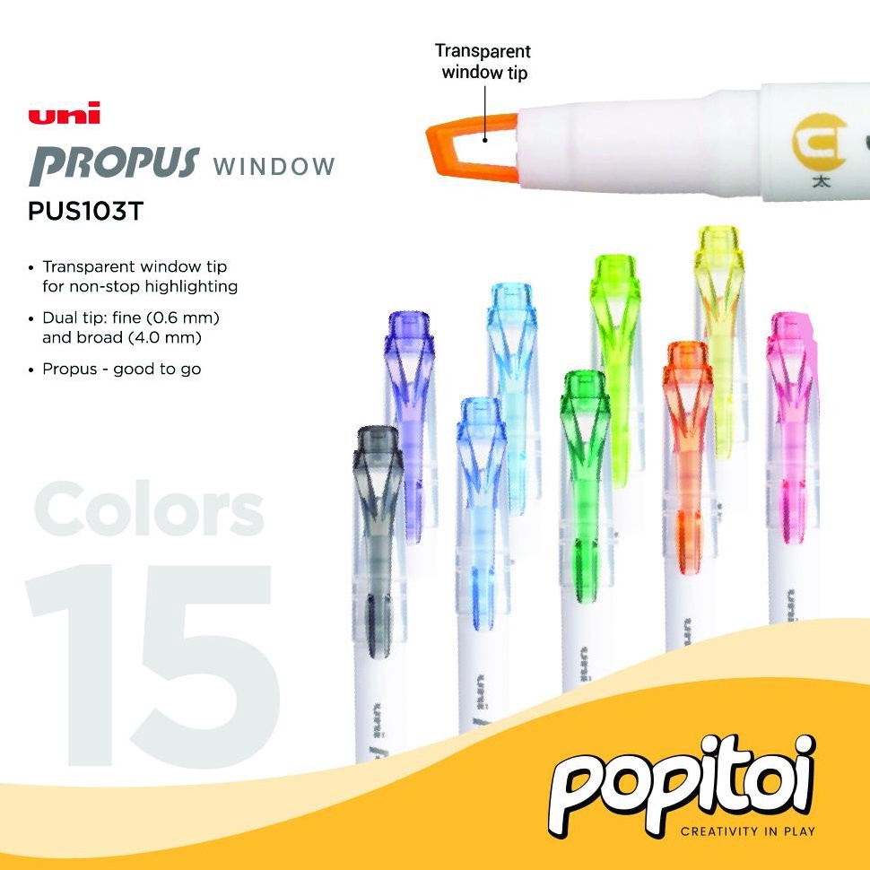 

KODE D88V Uni Propus Window Dual Highlighter Colors