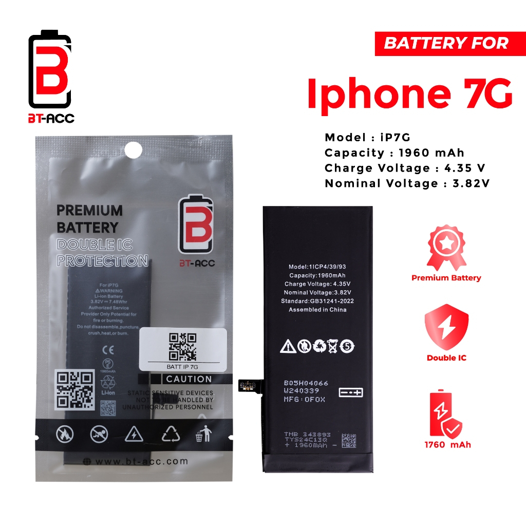 BT ACCBattery Baterai Batre For Hp Iphone 7G Original