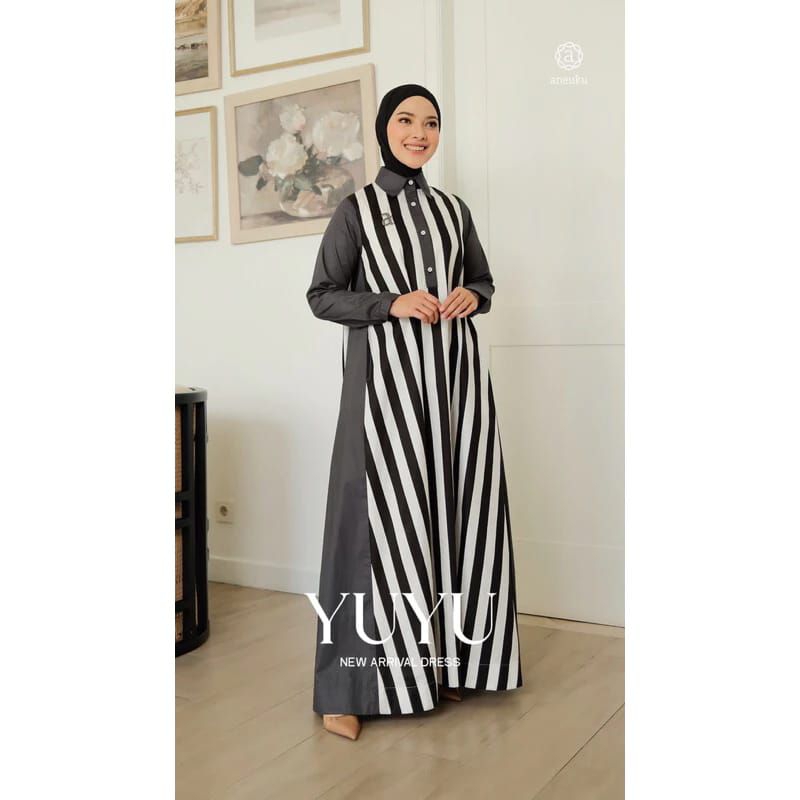 Yuyu Dress by Aneuku | Dress Salur | Dress Mewah | Aneuku | D'Hijab of Mey