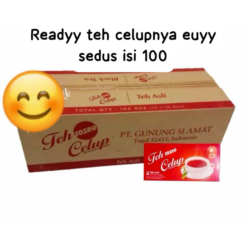 

teh celup Sosro isi 15 helai murah hemat