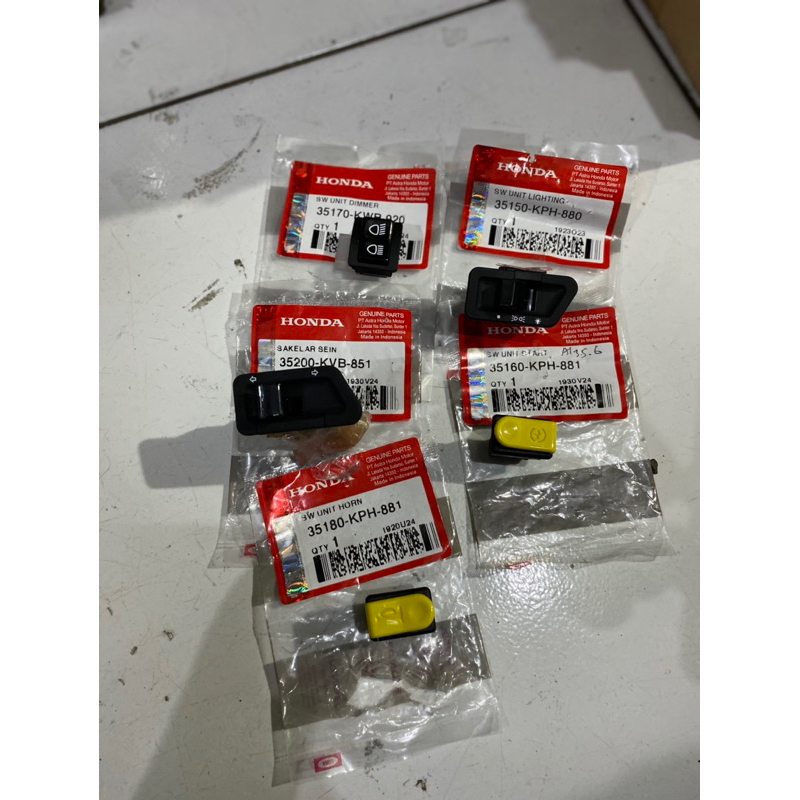 Saklar tombol set honda beat karbu ori original