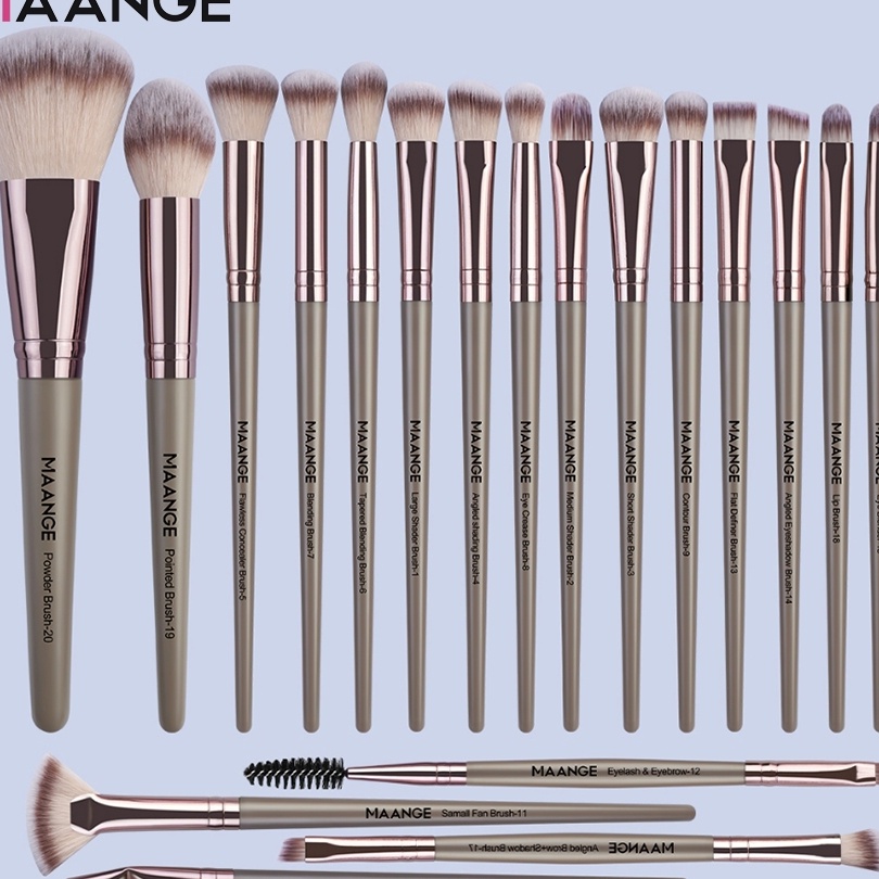 KI3 MAANGE 2 BuahSet Kuas Make Up Set Eye Shadow Foundation Perona Pipi Blending Beauty Kuas Eyeshad