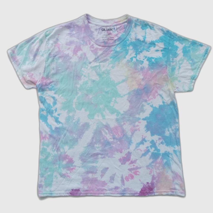 kaos vintage Gildan tie dye tshirt boxy