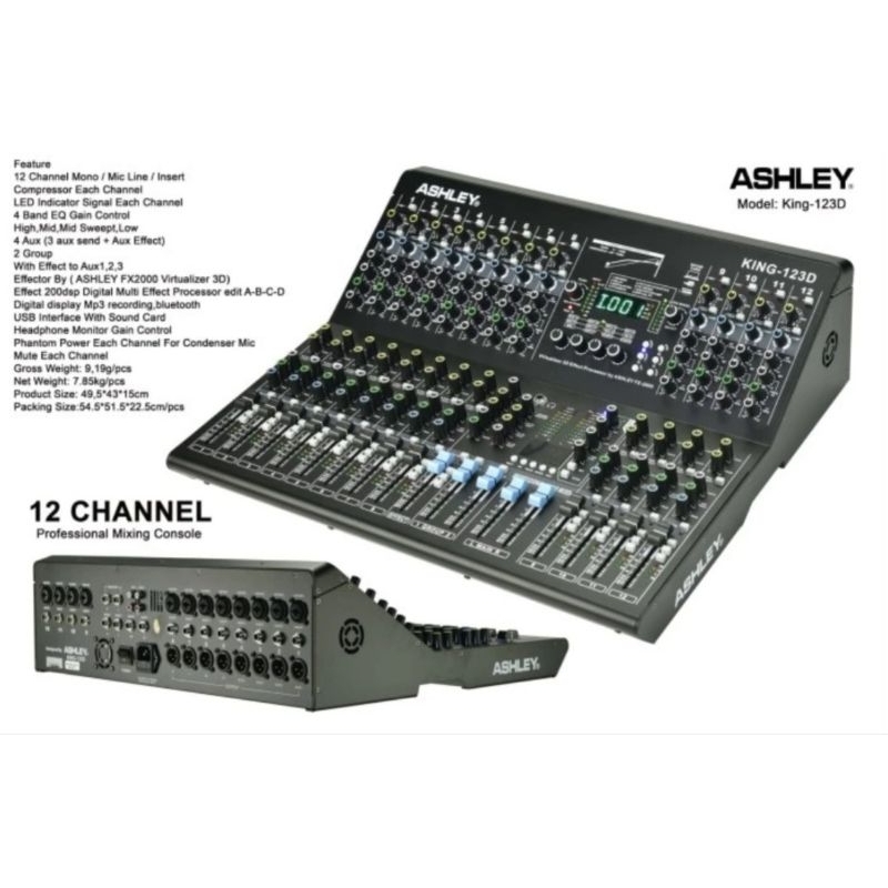 Mixer Audio Ashley King 12 3D Original