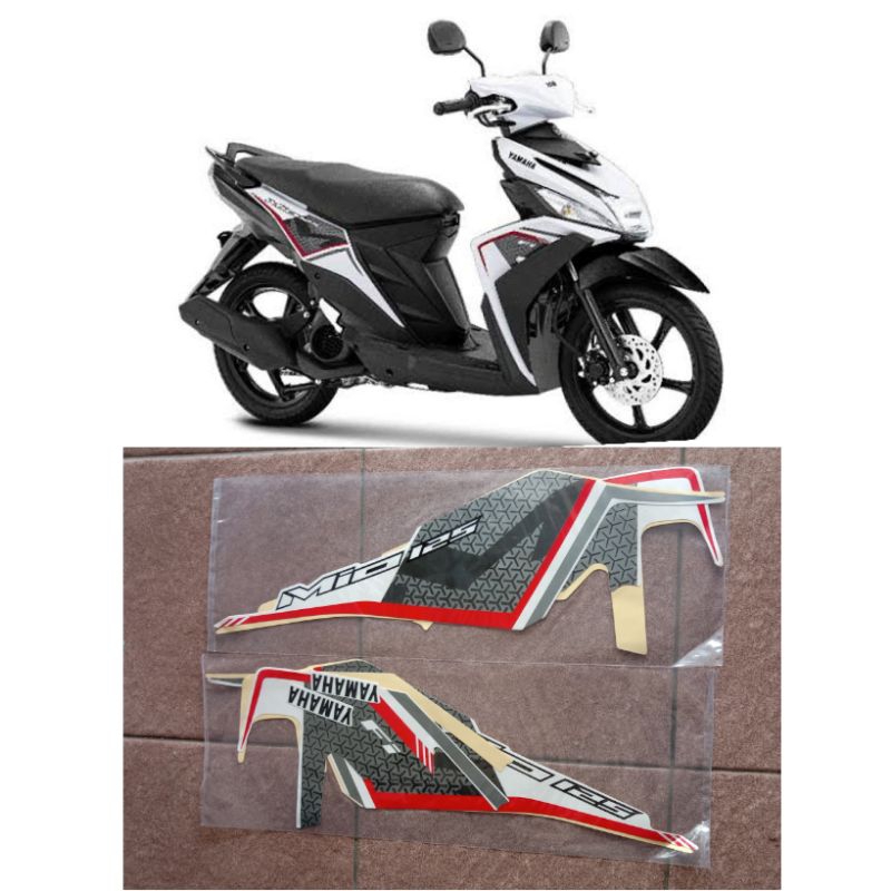 Sticker striping mio m3 putih 2023 / Lis body mio m3 2023 putih