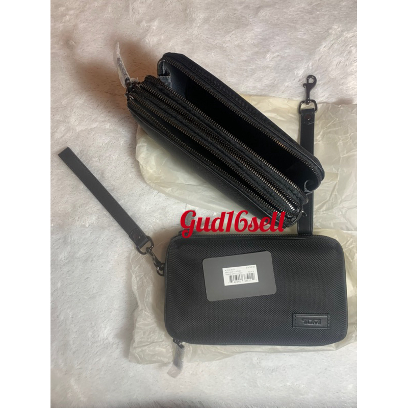 TUMI Alpha Slg TRIPLE ZIP CLUTCH original NEW