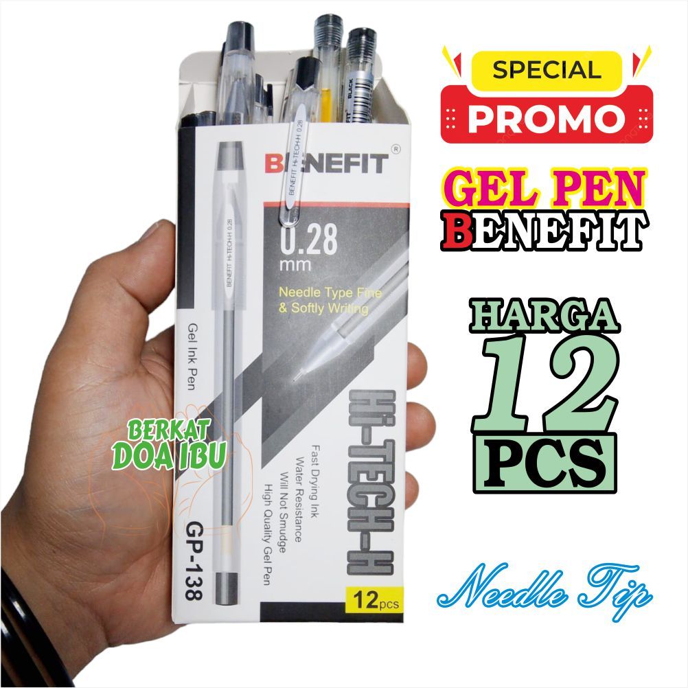 

PULPEN BENEFIT Hi-TECH-H PENA JEL 0.28mm GP 138 BOLPOIN GEL PEN HARGA MURAH PENA JEL
