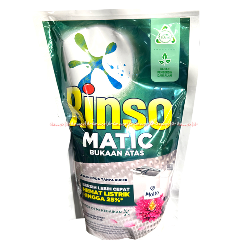Rinso Matic Liquid 700ml Bukaan Atas Rinso Hijau Mesin Cuci Atas Sabun Cuci Cair Untuk Mesin Cuci Bu
