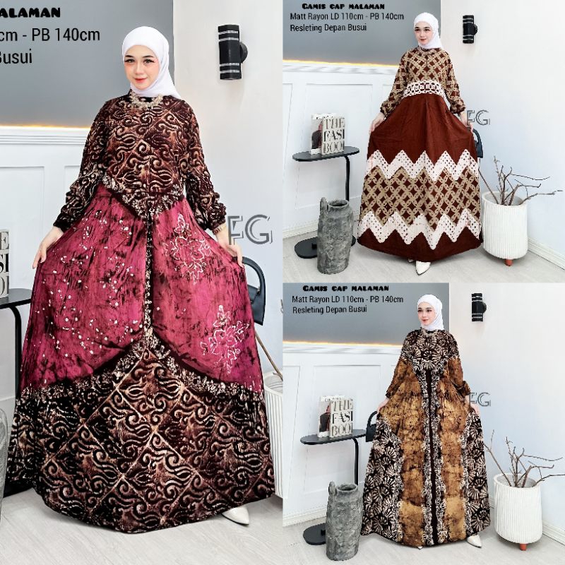 Promo - Tebus murah Gamis Twill ori Rayon Super Premium model terbaru || Gamis wanita Busui asli Pek
