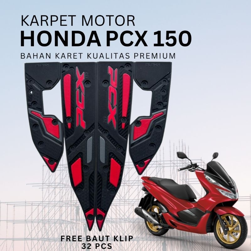 KARPET ALAS PIJAKAN KAKI MOTOR HONDA PCX 150 | AKSESORIS VARIASI PCX 150