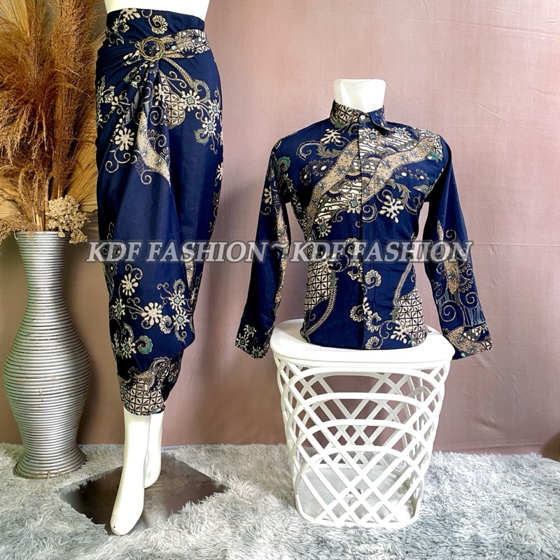 KEMEJA BATIK COUPLE ROK LILIT / BATIK COUPLE PASANGAN / KEMEJA BATIK LENGAN PANJANG COUPLE ROK LILIT