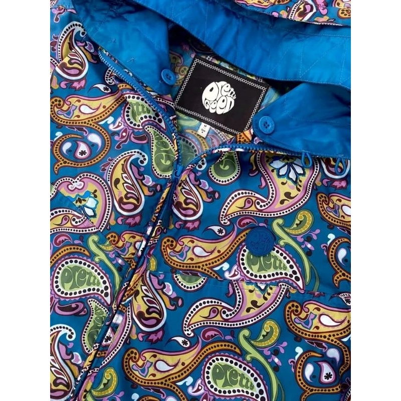 pretty green Paisley Zip Hoodie