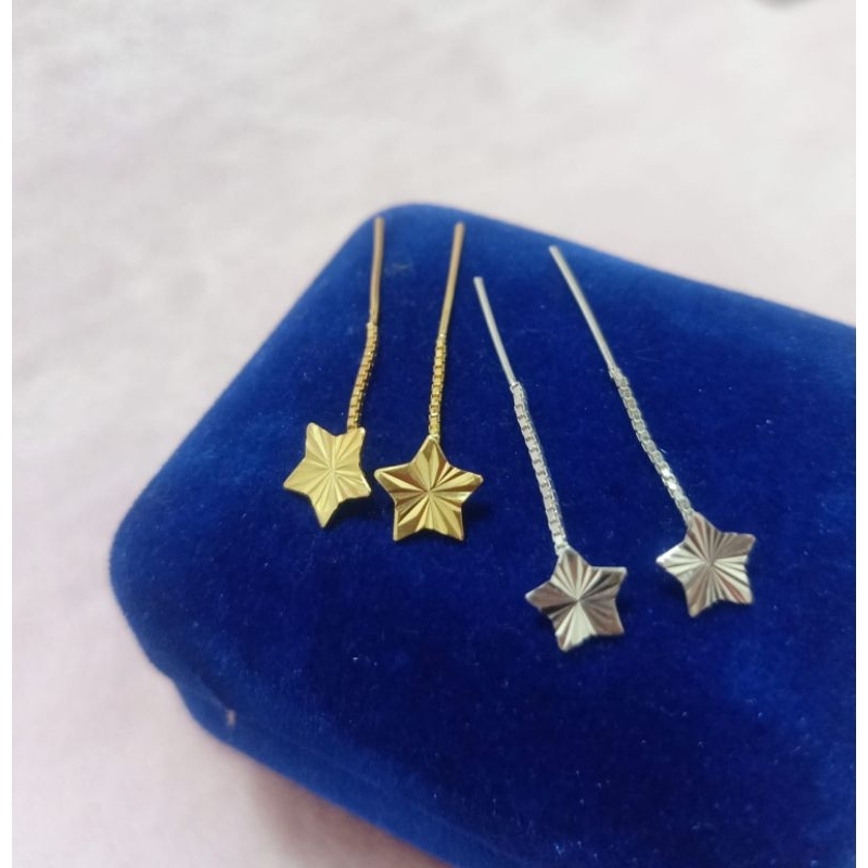 ANTING JARUM PERAK 925 LAPIS MAS