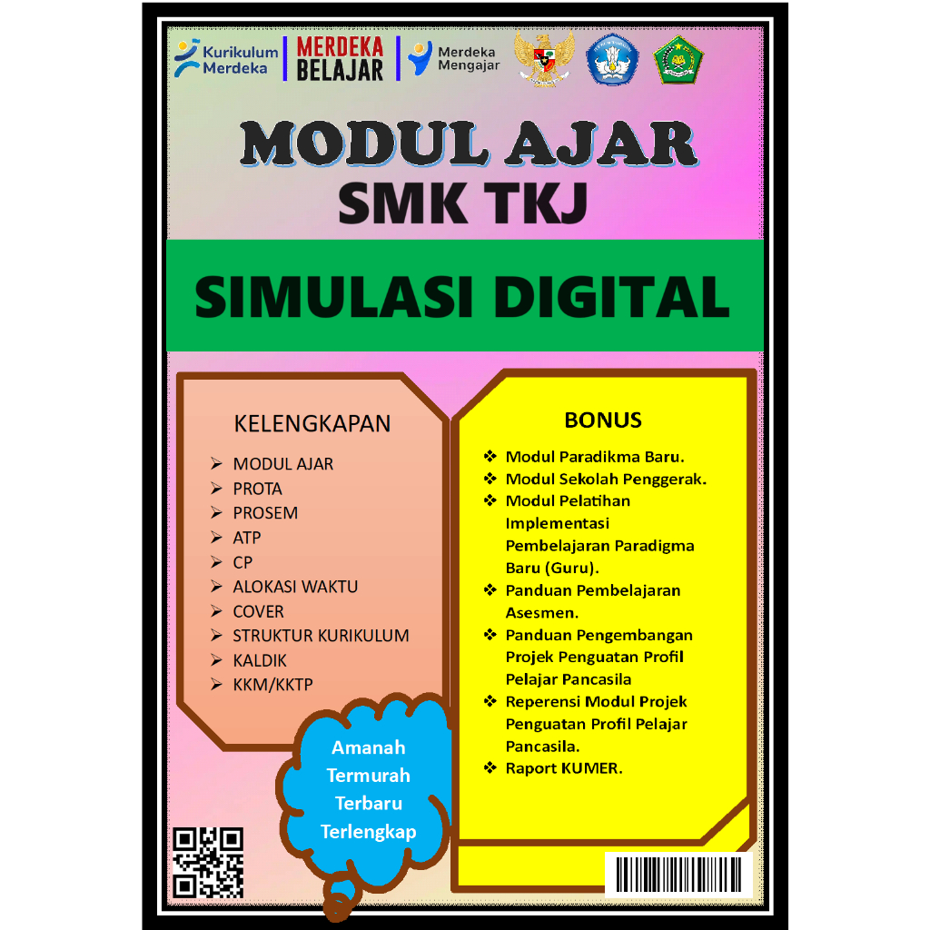 

MODUL AJAR SIMULASI DIGITAL SMK KURIKULUM MERDEKA LENGKAP